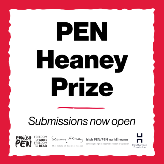 PEN Heaney Prize – 2025 submissions now open
